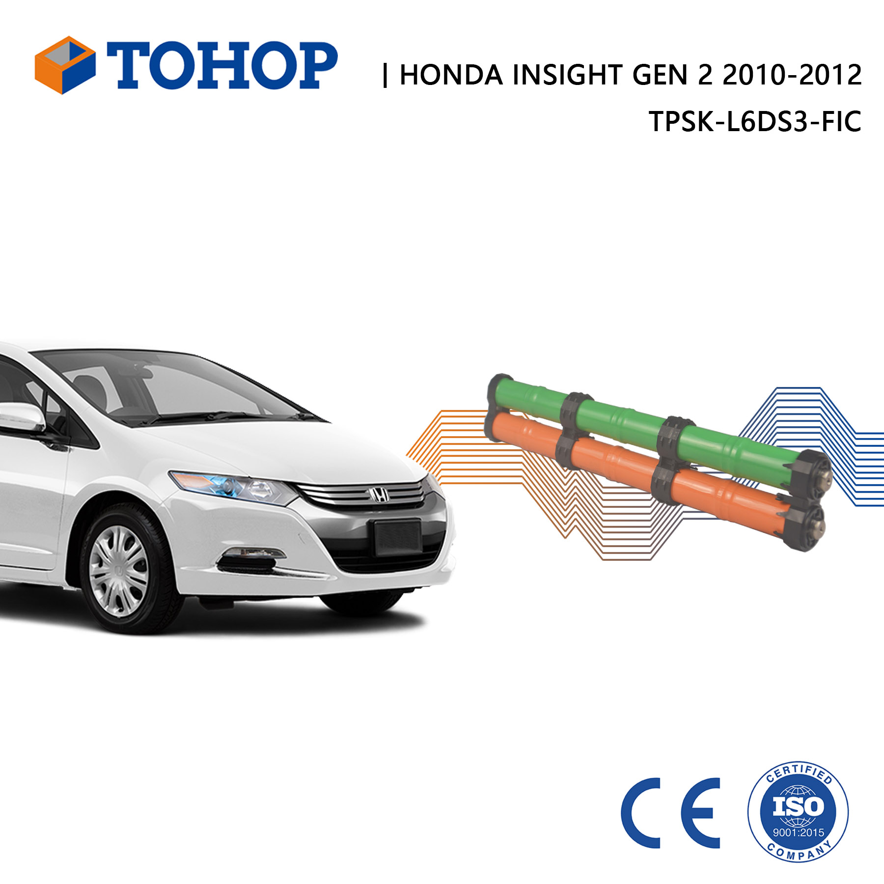 Brand New Honda Insight Gen 2 Hybrid Battery Replacement Cell 14.4V 6.5Ah