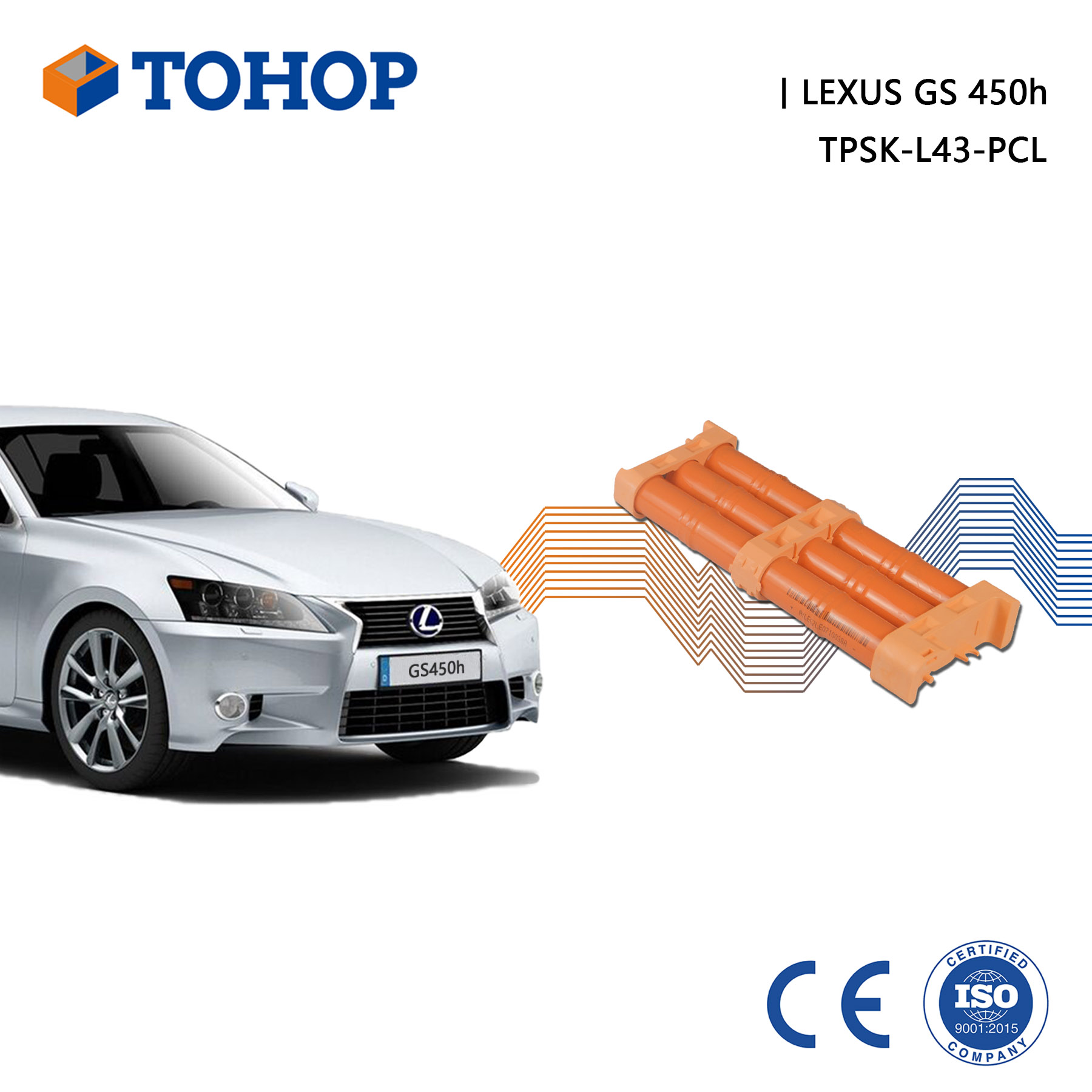 GS450h Cylindrical Brand New 6.5Ah Hybrid Car Battery Pack for Lexus
